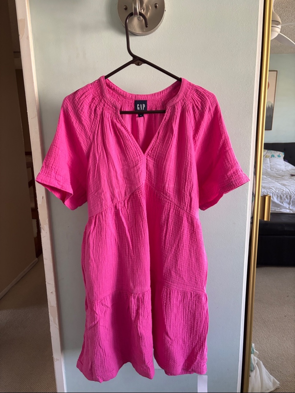 NWT GAP Pink Gauze Dress
